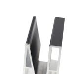W45*H80mm Aluminum U Base Channel for Glass Pool Fencing in Stair Railings /