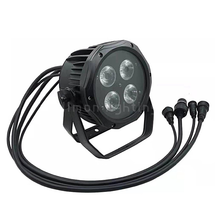 High Quality 4x15W RGBWA 5in1 Mini Outdoor IP65 DMX512 LED Slim Par Lights China