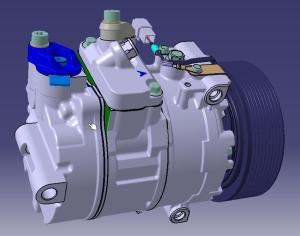 Quality HB17G Car Aircon Compressor 130mm Clutch PV9 Rotor wholesale