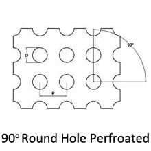 Stainless Steel 304 Perforated Metal Mesh, 0.5mm to 10mm Round Hole