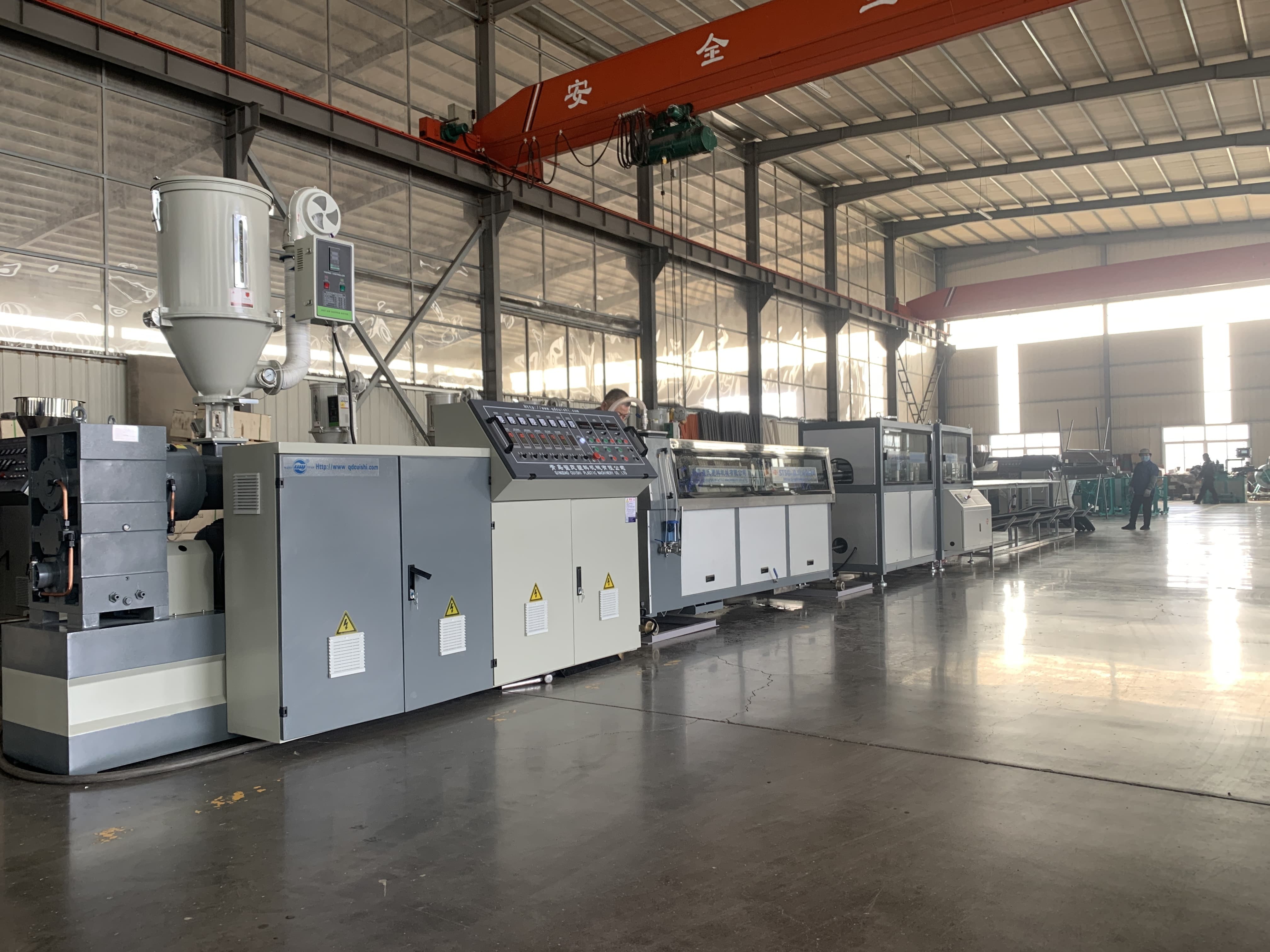 37-55kw Motor Power PE PP Spiral Pipe Extrusion Line for Pe Pipe Manufacturing Equipment