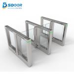 Tempered Glass Swing Waist High Speed Gate Turnstile Single Directional