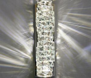 Quality Luxury Modern K9 Crystal Wall Lamp Stainless Steel wholesale