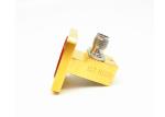WR42 K 2.92mm Waveguide To Coaxial Adapter Square Cover Grooved Flange