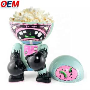 Quality Custom Made Plastic Popcorn Tub Anime Art Doll Toy Display Box Popcorn Bowl Tubs wholesale