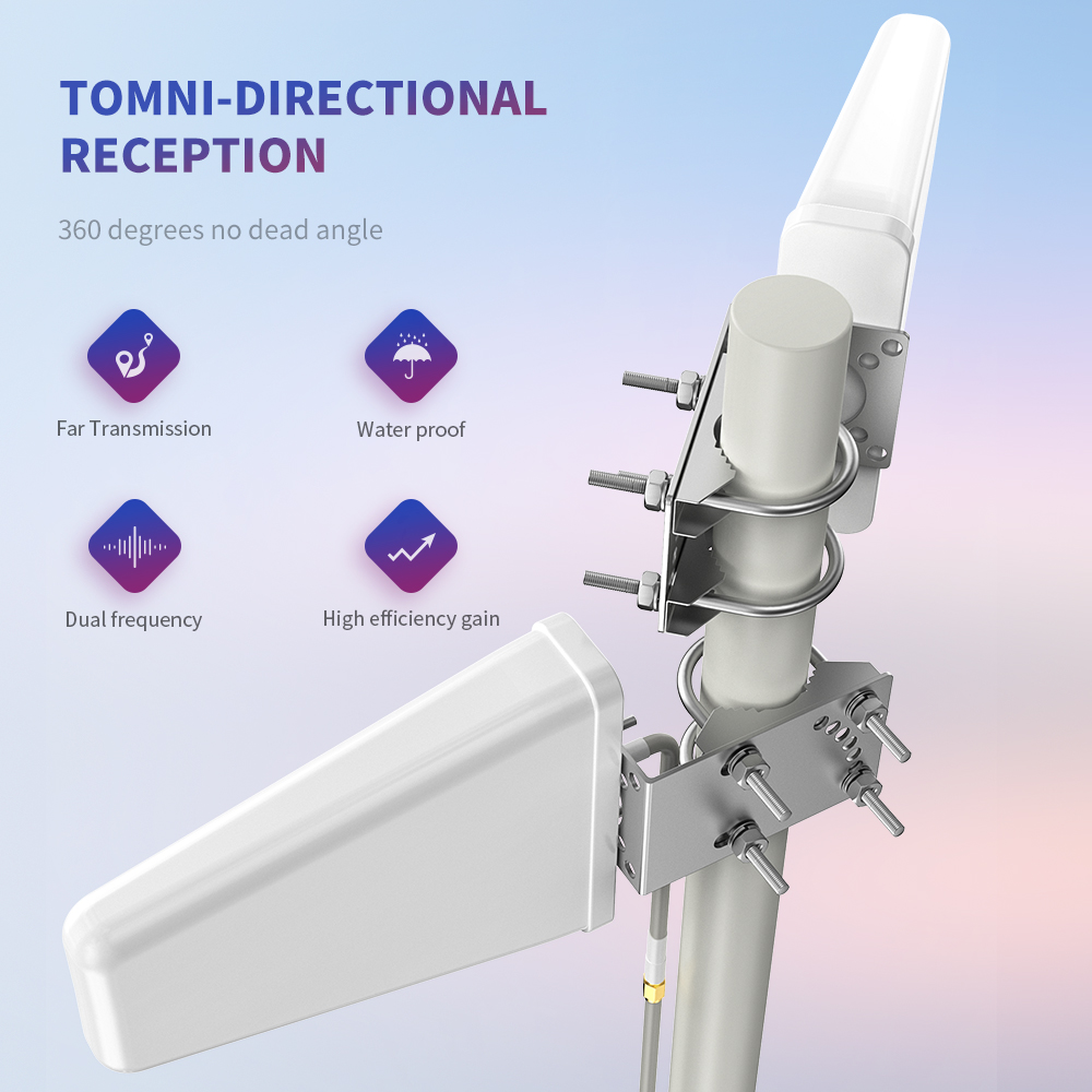 High Gain Directional Wireless Log-Periodic Antenna with Maximum Input Power of 100W