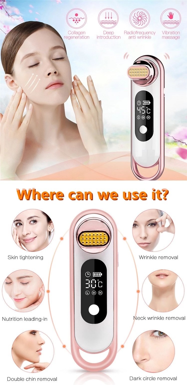 20 Mins Deep Cleaning EMS RF Hot Lifting Beauty Instrument