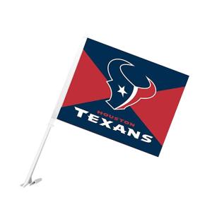 Quality TEXANS Flagolden car flags screen printed high quality wholesale