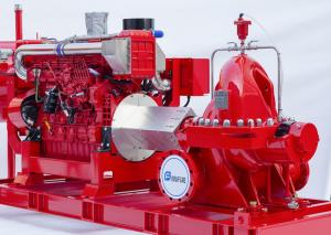 Quality UL Listed Red Color Split Case Fire Water Pump Ductile Cast Iron Material wholesale