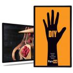 55 inch tv display ultra slim small bezel LCD advertising digital signage