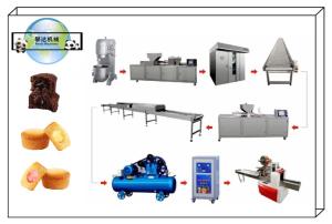 Quality Industrial Cake Production Line , Automatic Cake Making Machine Economic wholesale