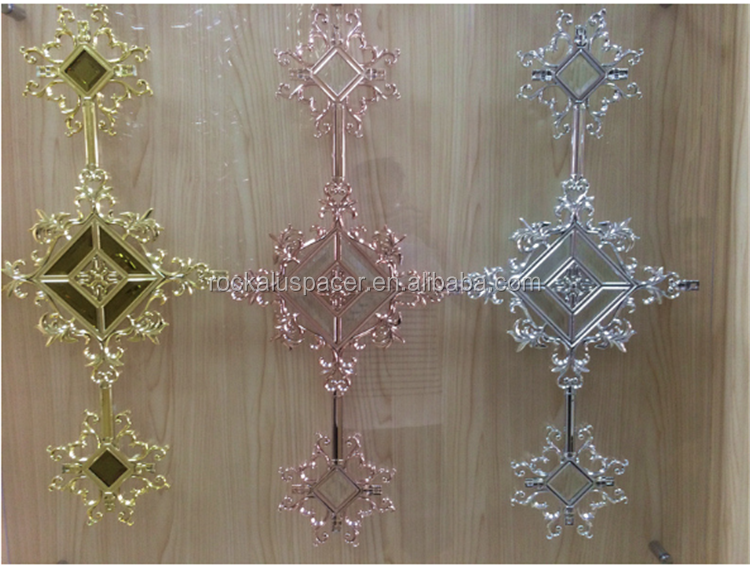 Rose Gold Windows Georgian Bar Flower Decorative Hardware