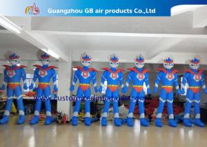 Quality Advertising Oxford Cloth Blue Inflatable Superman With Blower 3m High wholesale