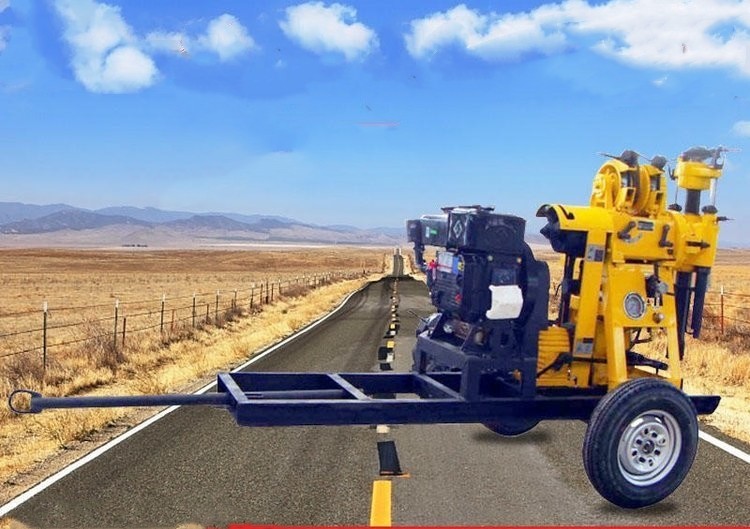 Xy-150t Portable Wheel Trailer Mounted Geotechnical Testing/Soil Investigation Core Drill Rig