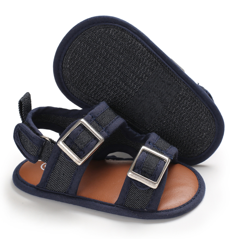 Free shipping Canvas denim shoes breathable 0-2 years boy and girl Soft sole infant sandals