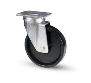 Quality 4 Inch black nylon Industrial Trolley Wheels swivel casters 300lbs wholesale