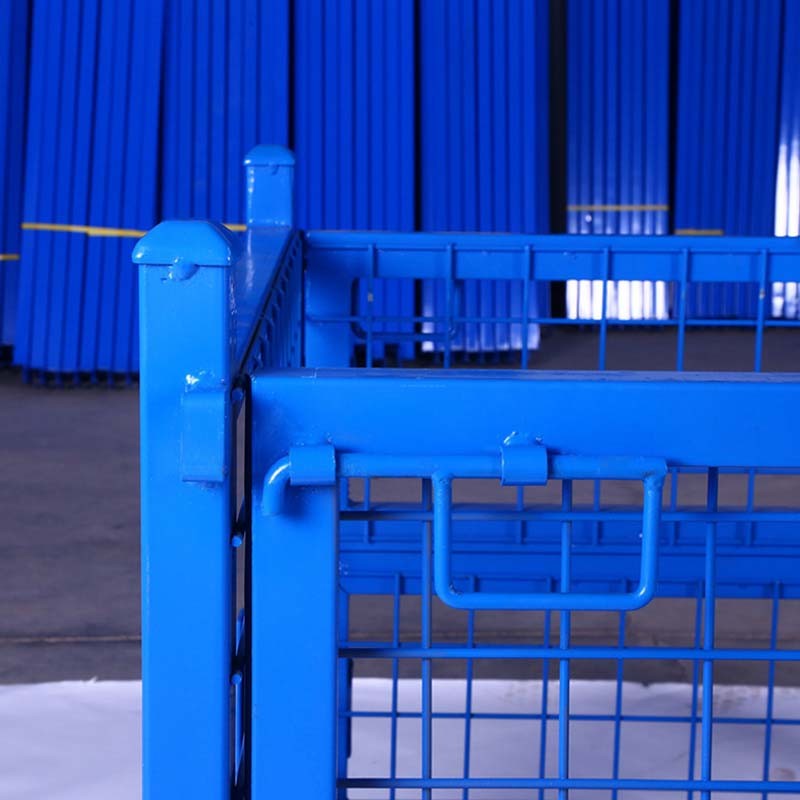 Customizable Space Saving Steel Pallet Box Heavy Duty Nestable Storage Box