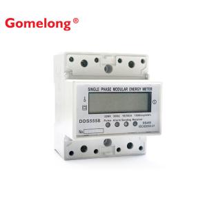 Quality Single Phase Energy Consumption Reset Din Rail Electricity Meter wholesale