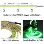 Green COB Led Strip Light 8mm 320leds 12v24v for Outdoor and Indoor Long