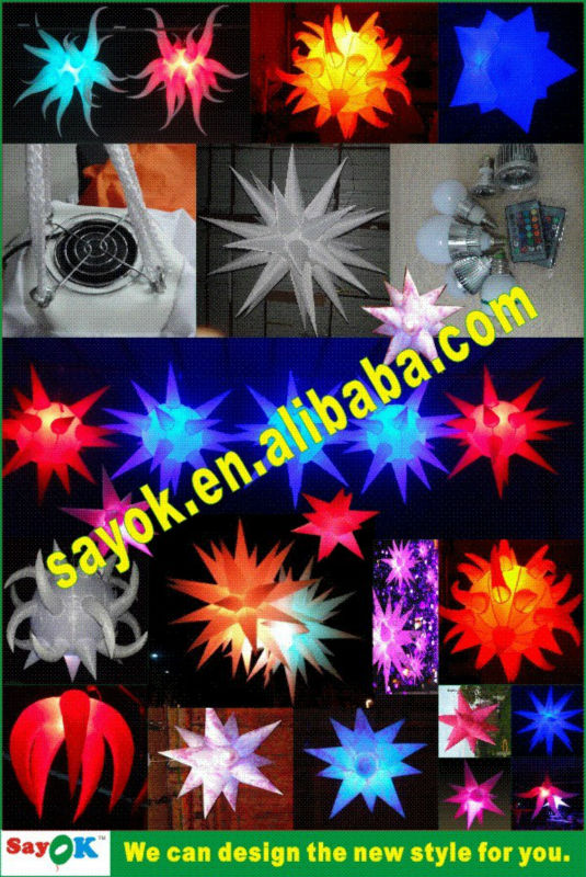 190T Nylon Cloth Inflatable Lighting Decoration Strong & Wind-Resistant