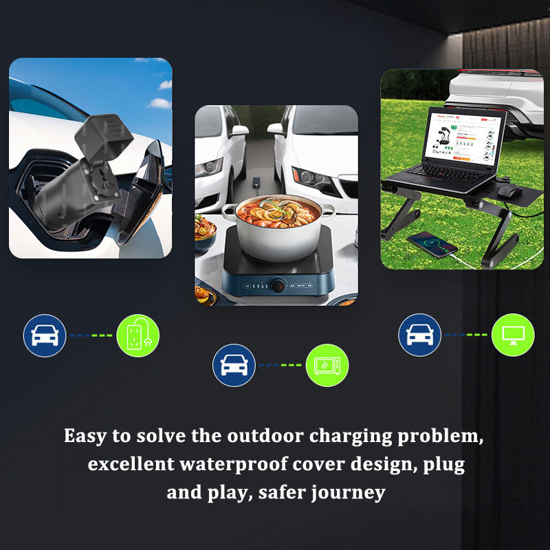 GBT Car V2L Discharge Socket with Universal Socket Support Customization and Outer Packaging Carton