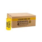 LDPE / HDPE / MDPE Infectious Waste Bag Disposable Yellow Clinical Carriage