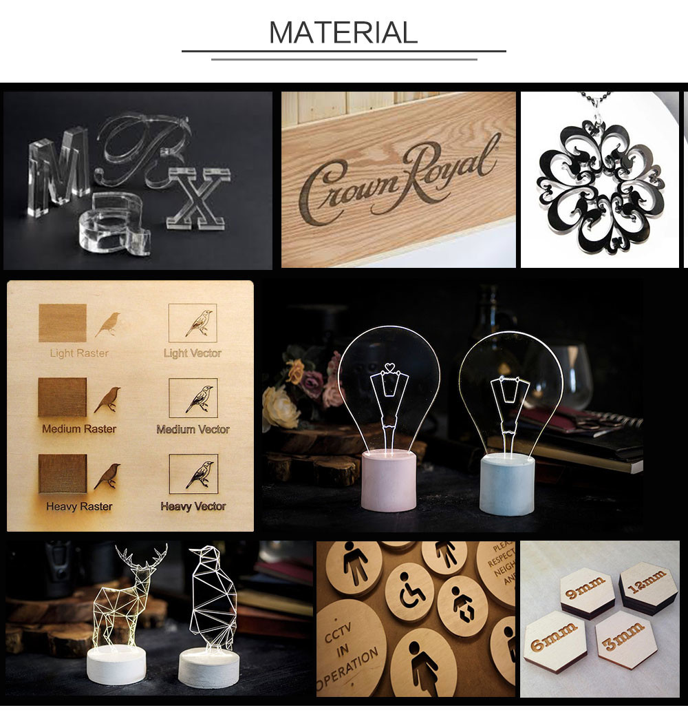 60W-180W Acrylic 9060 Laser Cutter