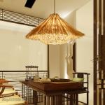 Hand Woven Rattan Pendant Lamp Restaurant Bedroom Corridor Chandelier Indoor Led