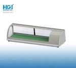 Commercail Counter Top Sushi Display Cake Showcase Stainless Steel Finish