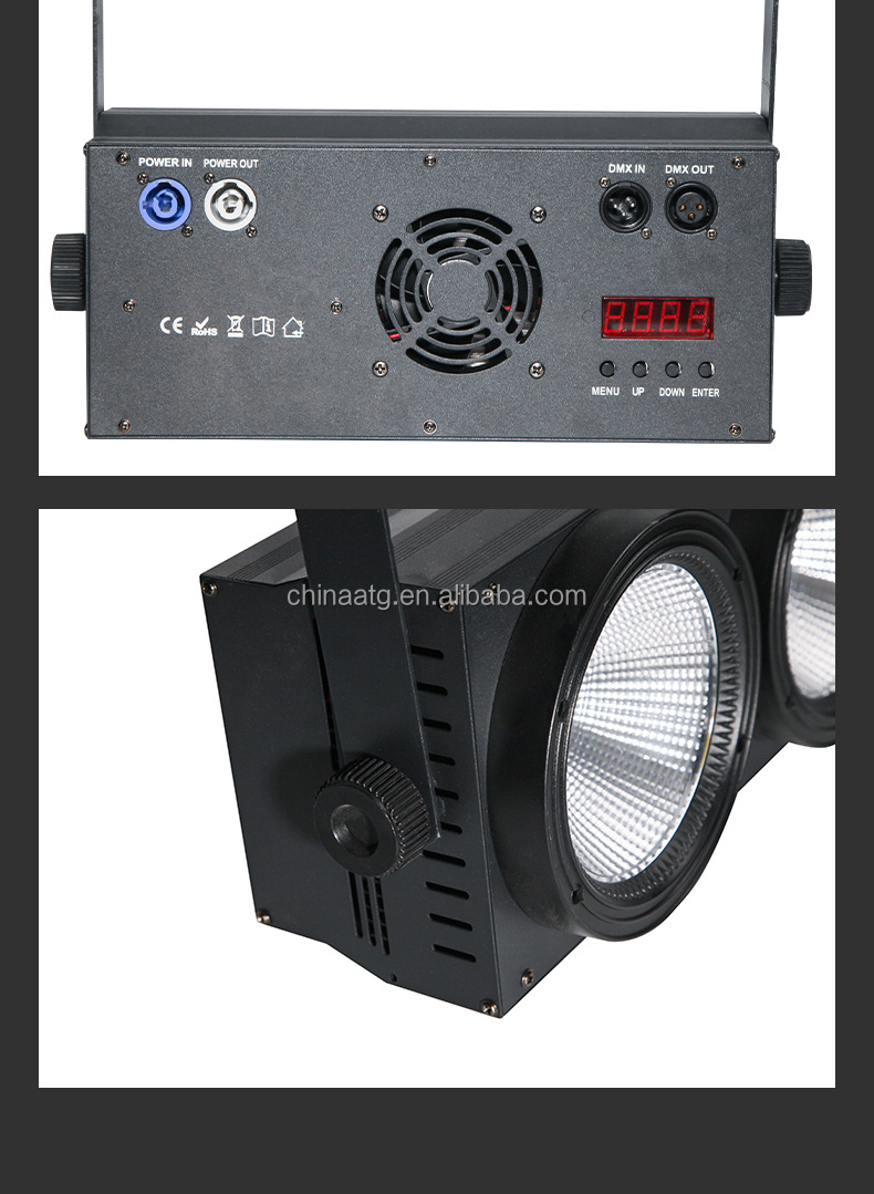 COB200W 2 Eyes Vegetable LED Light Bar IP33 For Stage And Facial Lighting
