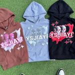 Custom Flared Puff Printing Stacked Sweat Suits Slim Fit Puff Print Men
