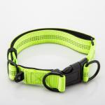 Adjustable Double D Buckles Dog Collar And Leash Set Chain Dog Nylon Lead