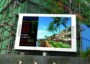 Quality Aluminum / Steel Led Display For Outdoor , 24 Bit True Color Led Outdoor Advertising Board wholesale