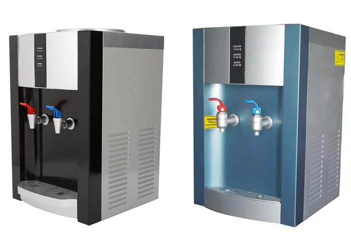 200V 50Hz Hot And Cold Countertop Bottled Water Dispenser Silver Black Color 16T/E