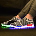 Street Dance Light Up Gym Shoes With Lights On The Bottom , Adults Neon Light Up