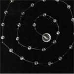 Crystal Bead String Curtain Glass Christmas Decoration Hanging Wire For Events