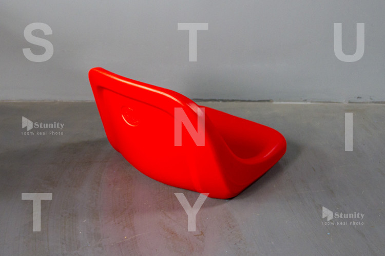 SGS Approved Uniform Texture Red HDPE Plastic Stadium Chair