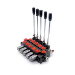 Quality ZD102-5 5 Spool Hydraulic Control Valve , Hydraulic Oil Sectional Valve wholesale