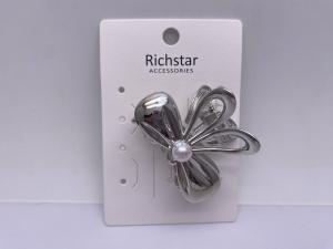 Quality Durable Silver Metal Hair Accessories Butterfly Clips Multiscene wholesale