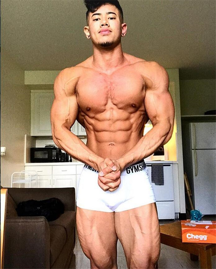 Custom High Quality Gym Briefs Boxers Men Mid Rise Two Tone Color Teen Boys Cotton Underwear