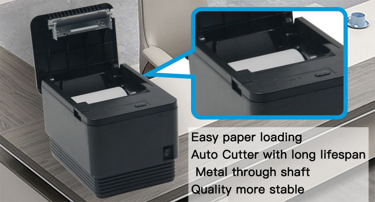 Max Paper Size 80mm HDD-80260 Portable Thermal Printer for Restaurant and Supermarket