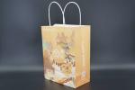 Custom Printed Greaseproof Paper Bags Recycled Paper Bags With Handles