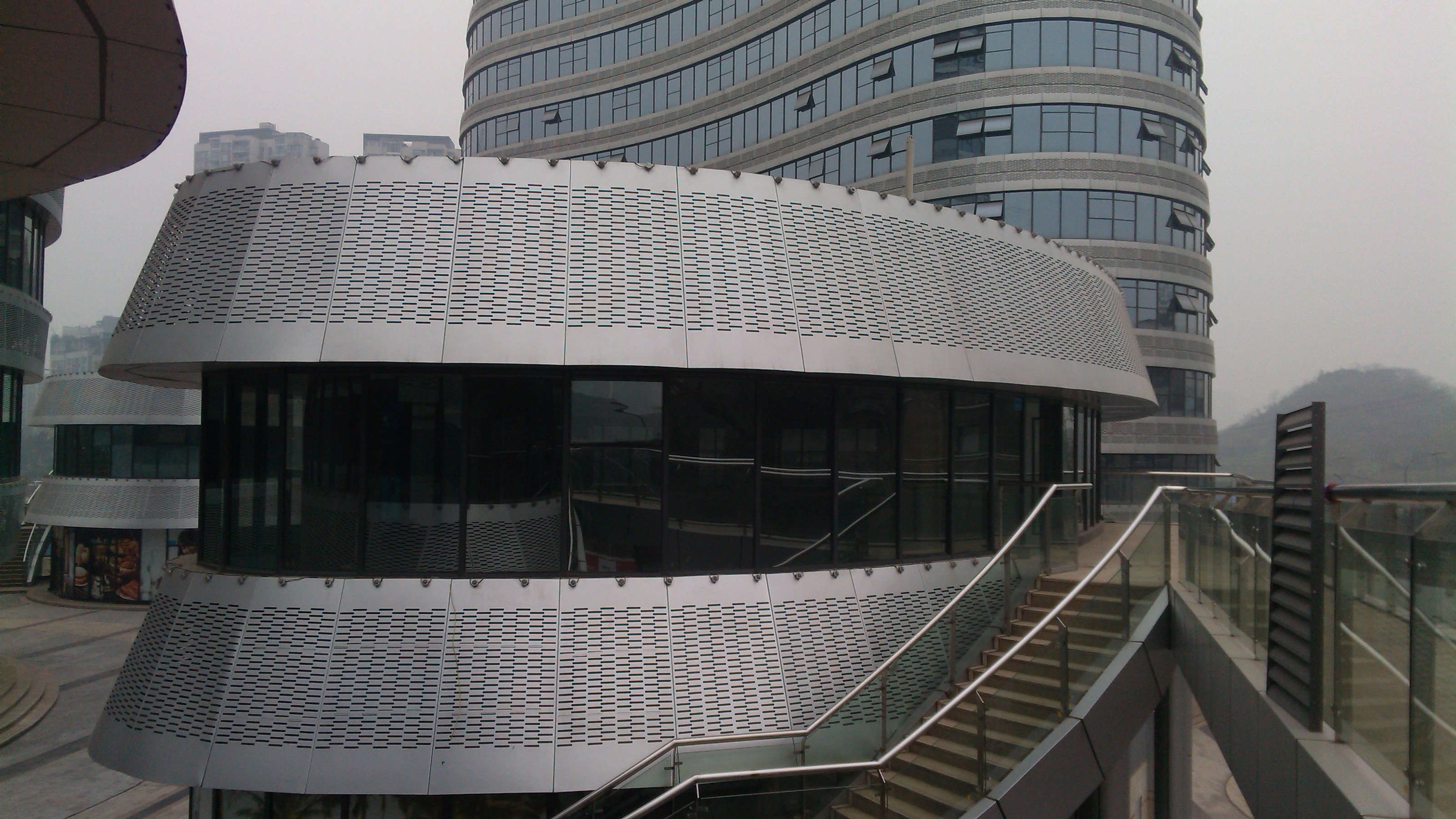 Environment - Friendly Metal Panel Curtain Wall / High Strength Aluminum Solid Panel