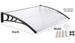 Chemical Pressure Treated PC Sheet Awning Canopy for Bus Station and Window