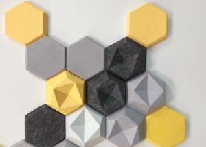 Quality Decorative Odorless Honeycomb Acoustic Felt Wall Tiles fade resistant wholesale