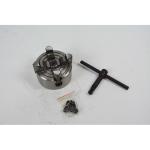 4 Jaw Lathe Chuck 80mm K72- 80 Independent Safety Chuck Key 3pcs Mounting Bolt