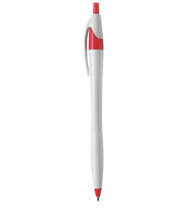 Plastic pen advertising pens, small waist cute style, push type, slim stem, commercial and office ballpoint pens