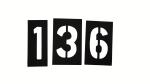 Chemical Resistant And Flexible PVC Stencils For Public 90 Letters 30 Numbers 3