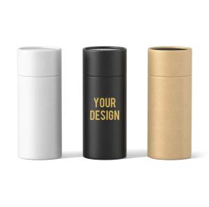 Quality Cosmetic Skincare Bottle Labels Offset Printing For Cardboard Round Paper Tube wholesale