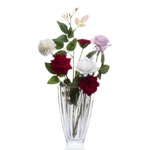 Quality Classic Crystal Transparent Clear Glass Cylinder Round Vase for Decoration wholesale
